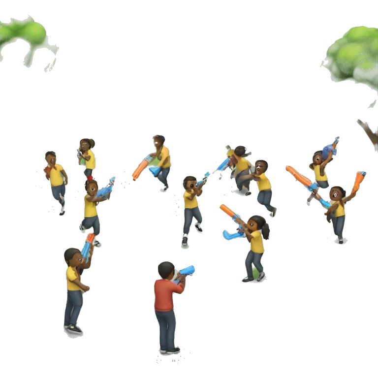 school water gun fight emoji