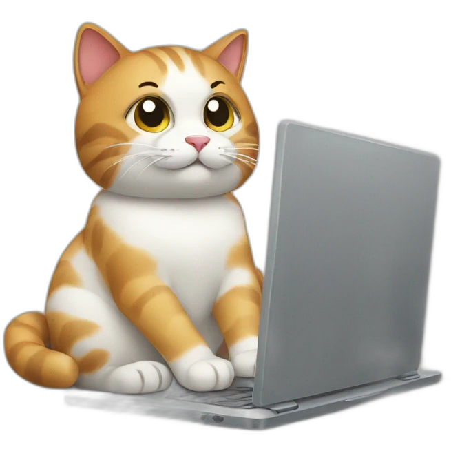 cat with laptop emoji