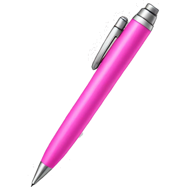 pink pen emoji