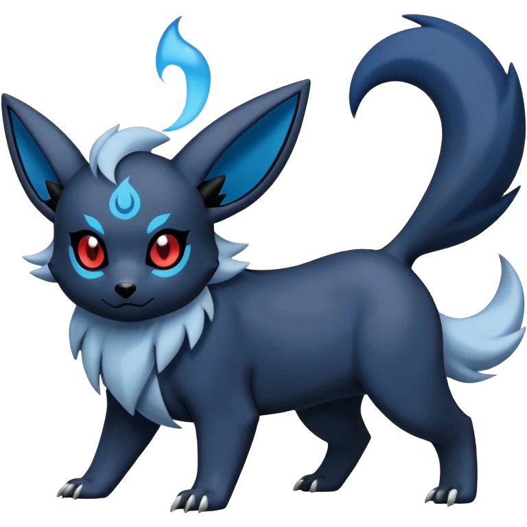 Absol-Umbreon-Zorua--Fakémon-hybrid-creature (full body)  emoji