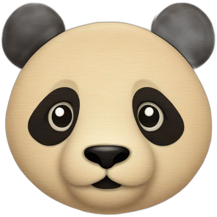 Panda sur bambou emoji