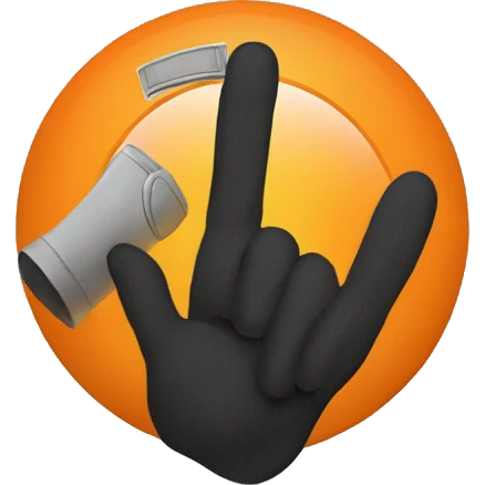 The salute emoji combined with the F inside an orange circle emoji. emoji