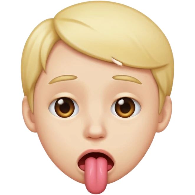 sad face with tongue sticking out emoji