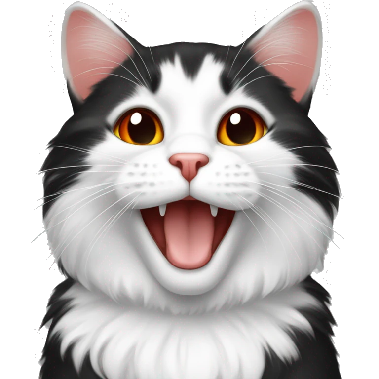 Cat calicot red white and black  emoji