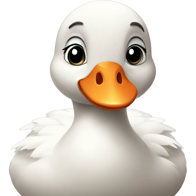 A cute little goose  emoji