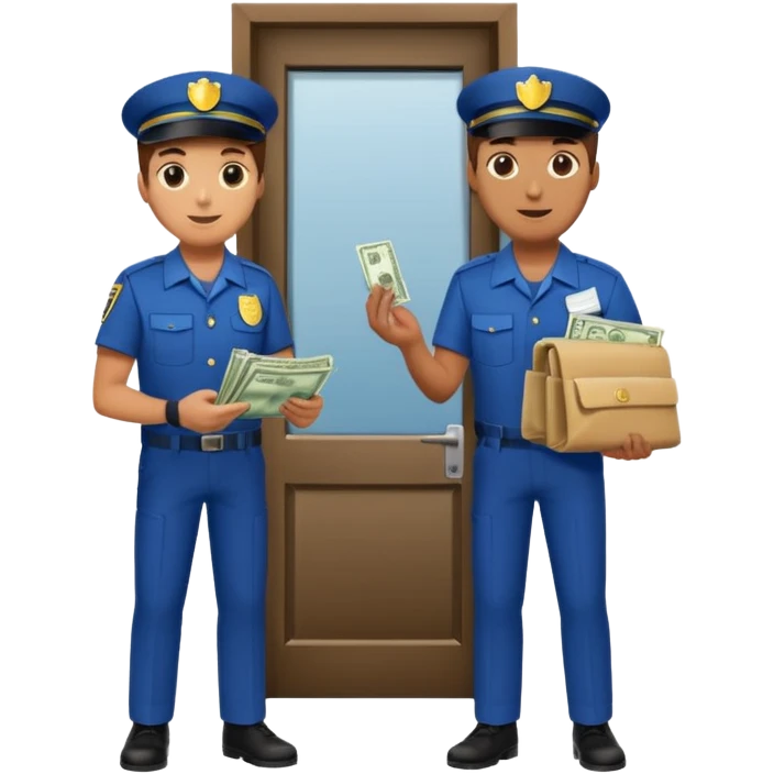 repartidor y  cliente paga en casa emoji