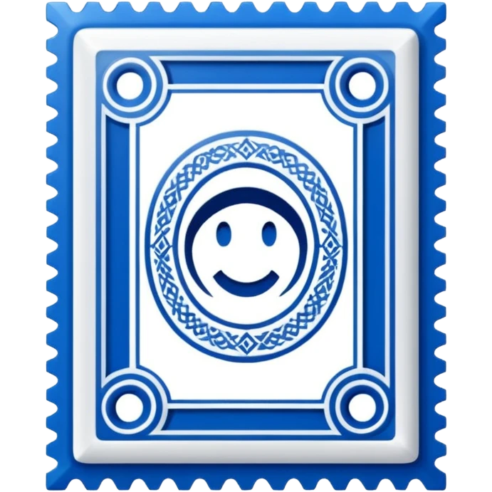 Letter postage stamp  emoji