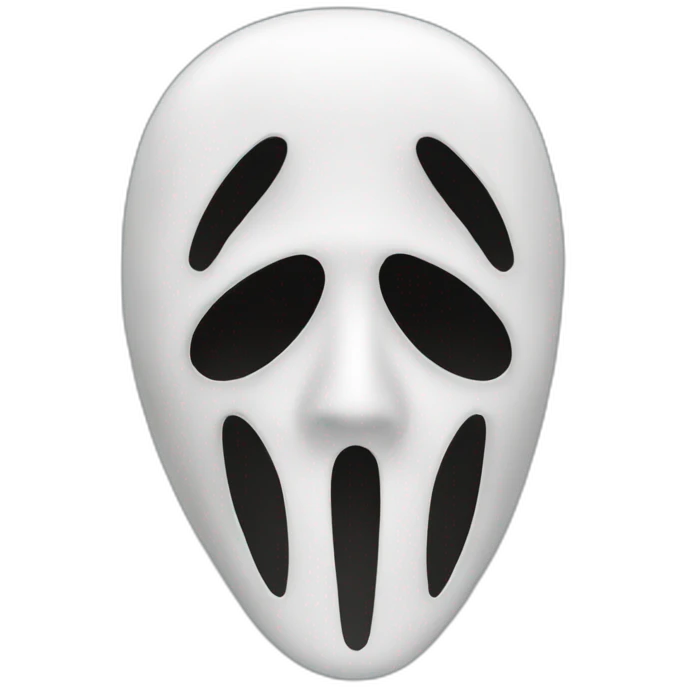 Ghostface mask from Scream movies emoji