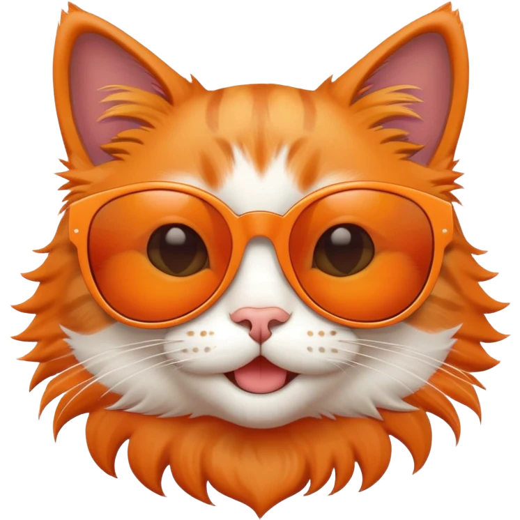 smiling cat with sunglasses emoji