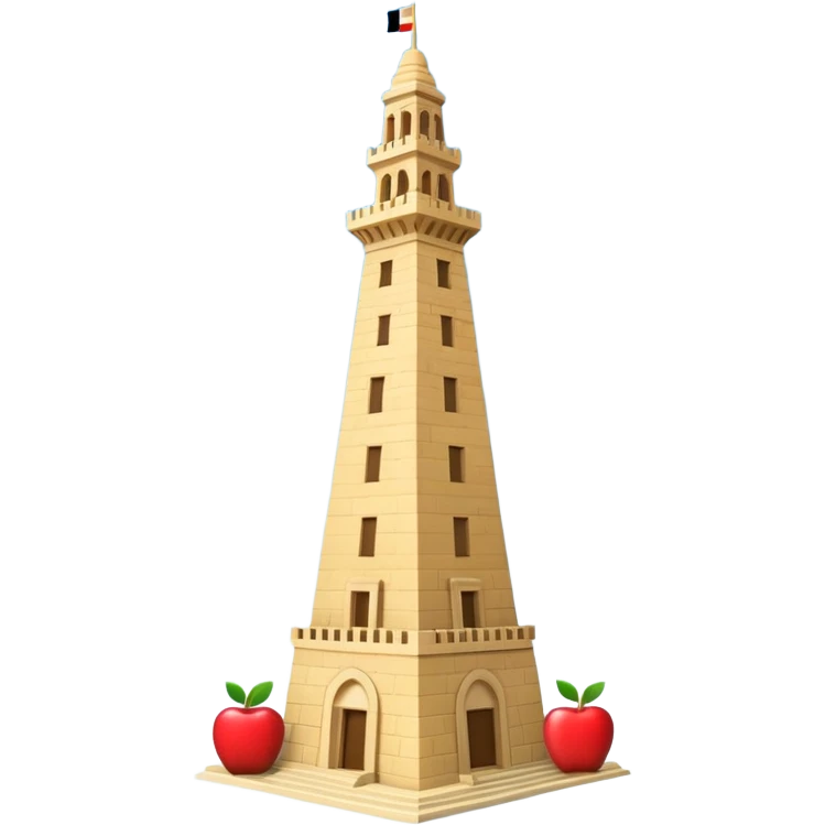Make the Alexandria tower in egypt emoji with apple emojies style emoji