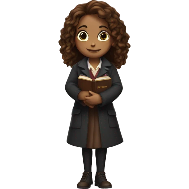 Hermione is holding a book. emoji