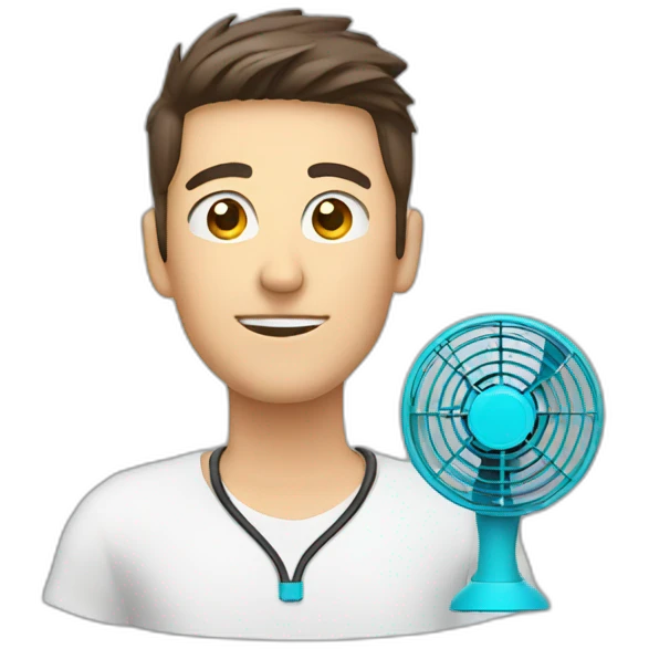 Electronic-portable-Neck-fan emoji