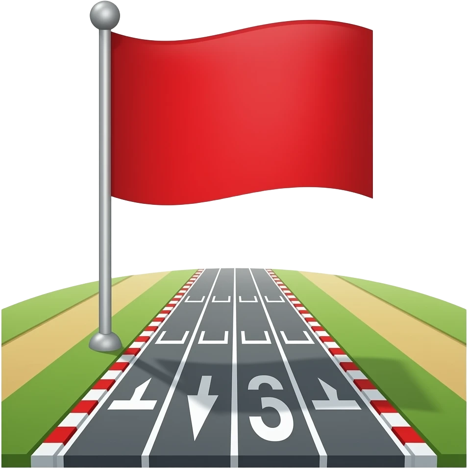 red flag motorsport emoji