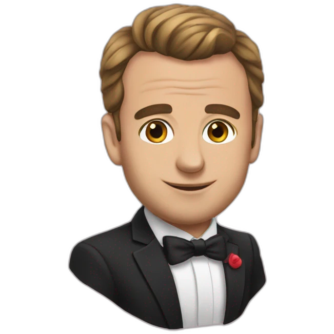macron in love emoji