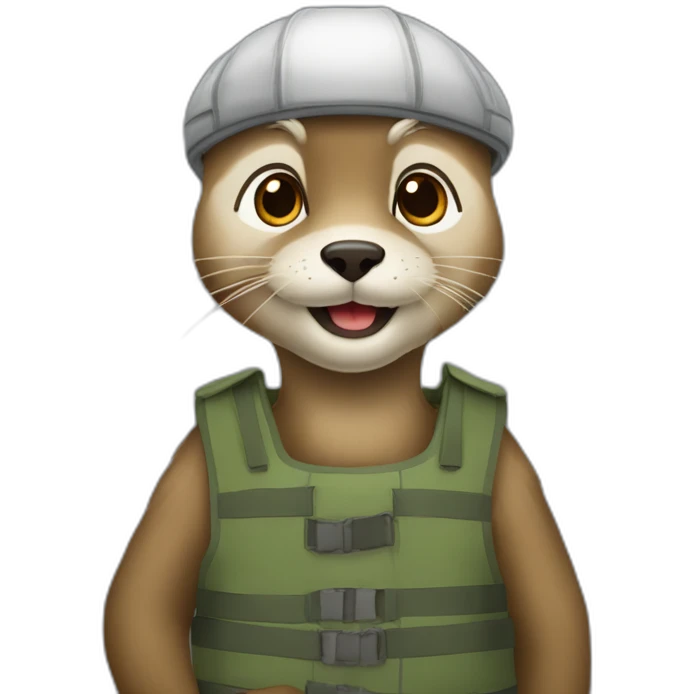 mignonne loutre prisonnière emoji