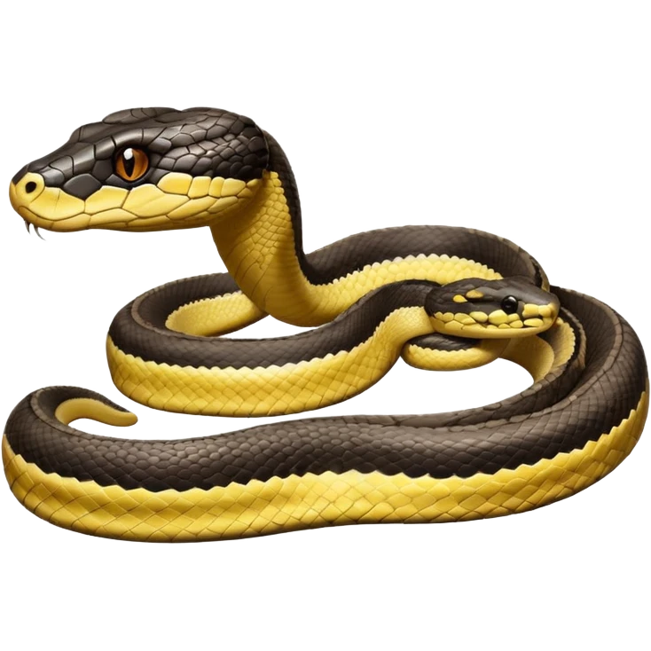 python regius detailed realistic,, full image flat  side profile 75% front facing full  design in 3d soft l centered composition 
cartoon style 140x140 pixels emoji