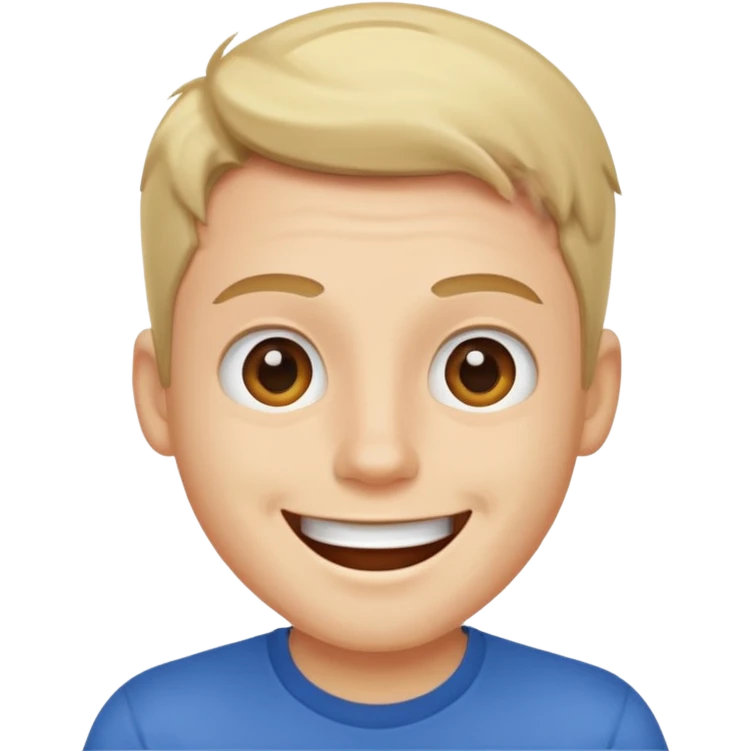a guy excited emoji