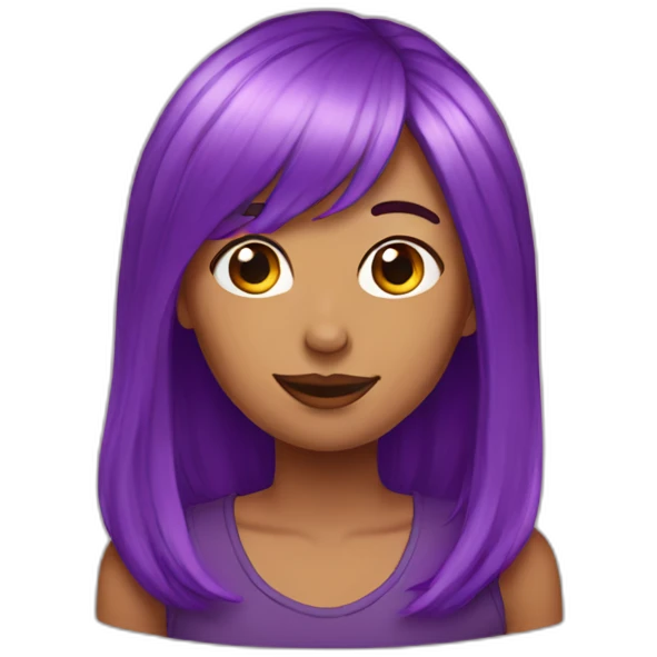purple haired karen LGBT emoji