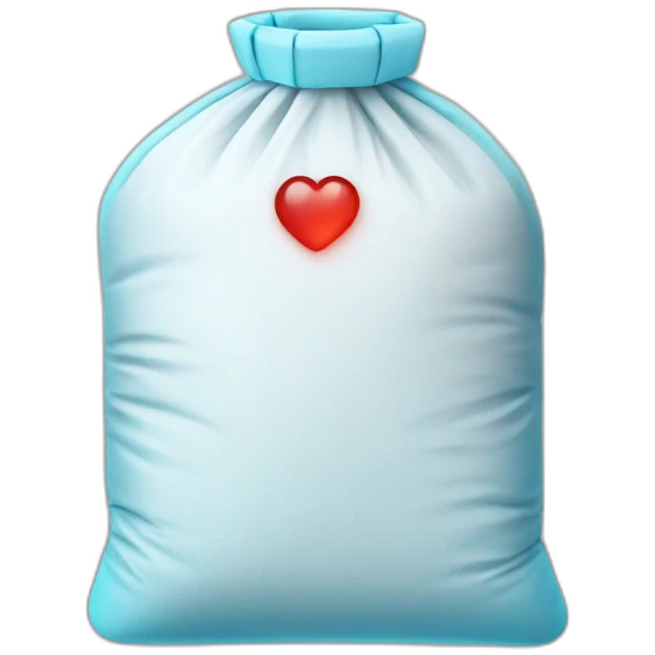 medical soft bag with red liquid emoji