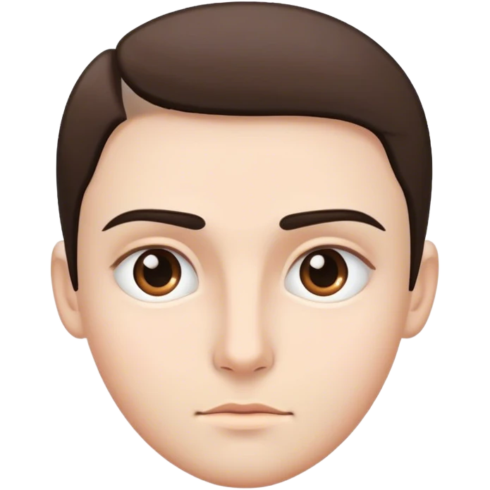 Face with straight eyebrows emoji