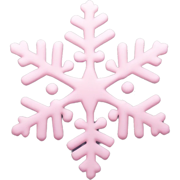 pastel pink snowflake  emoji
