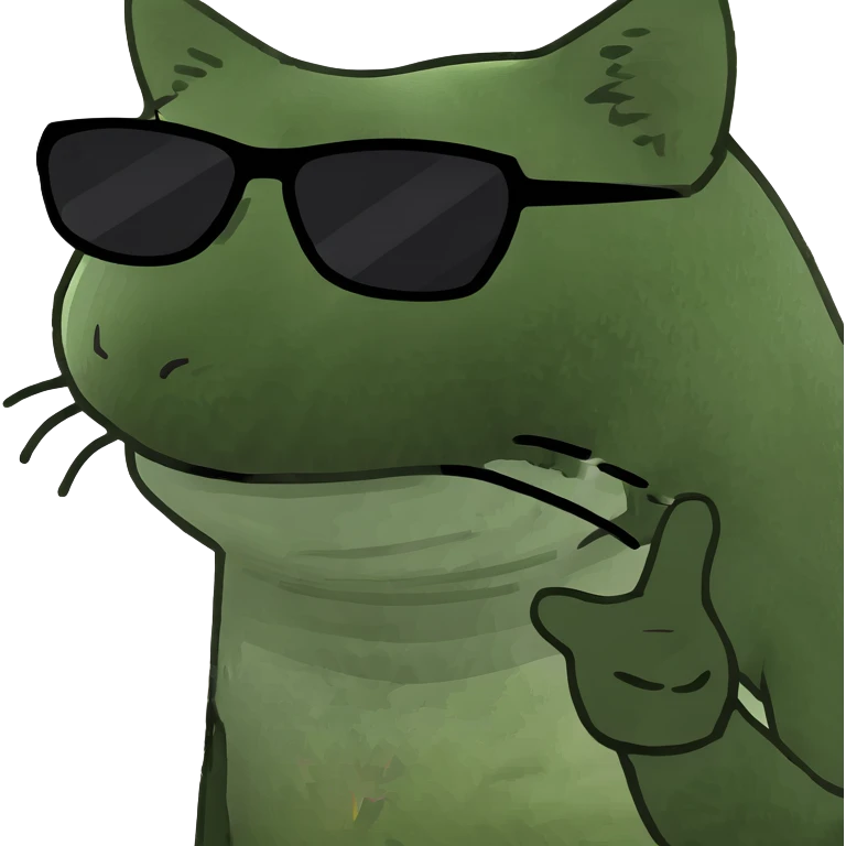 Cat with sunglasses emoji
