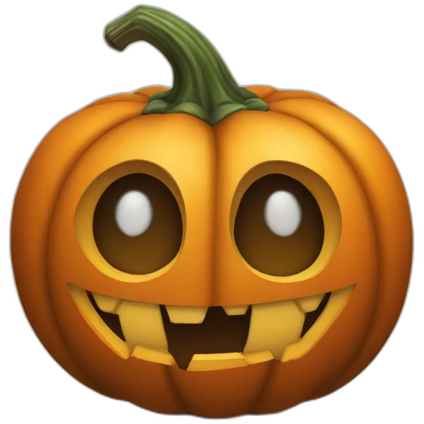 pumpkin for halloween emoji