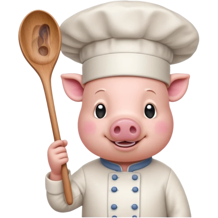 pink chef animal emoji