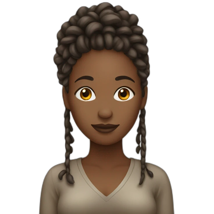 African women with locs emoji