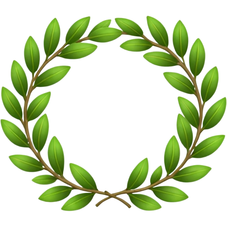 Laurel wreath emoji