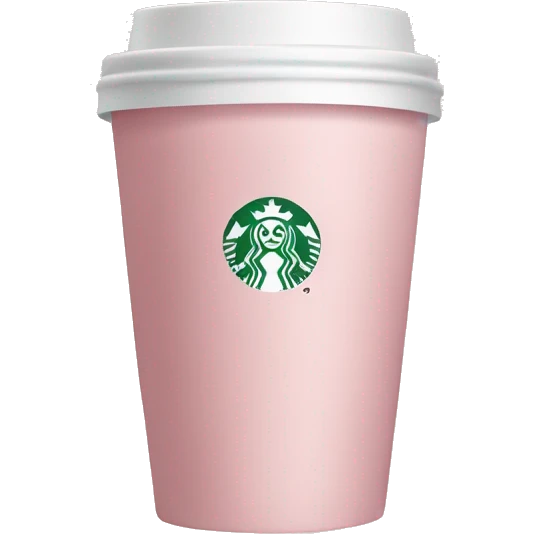 Light pink coffee Starbucks  emoji