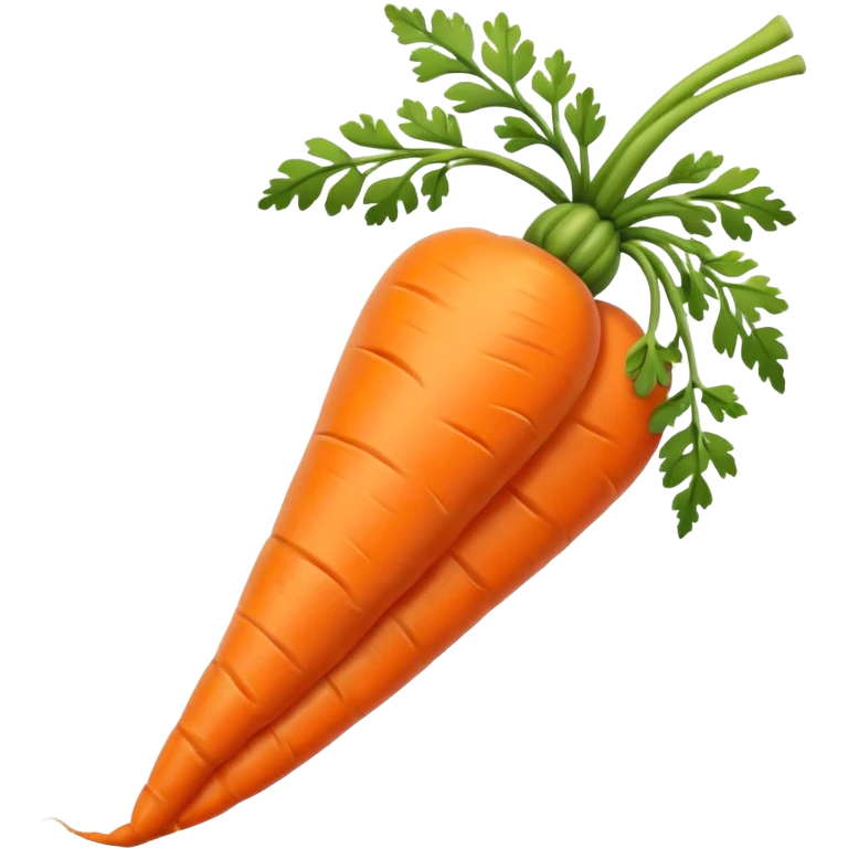 Create a flaccid bent carrot emoji