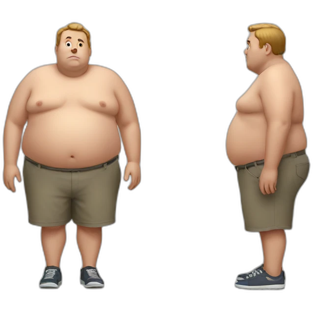 very very obese man emoji