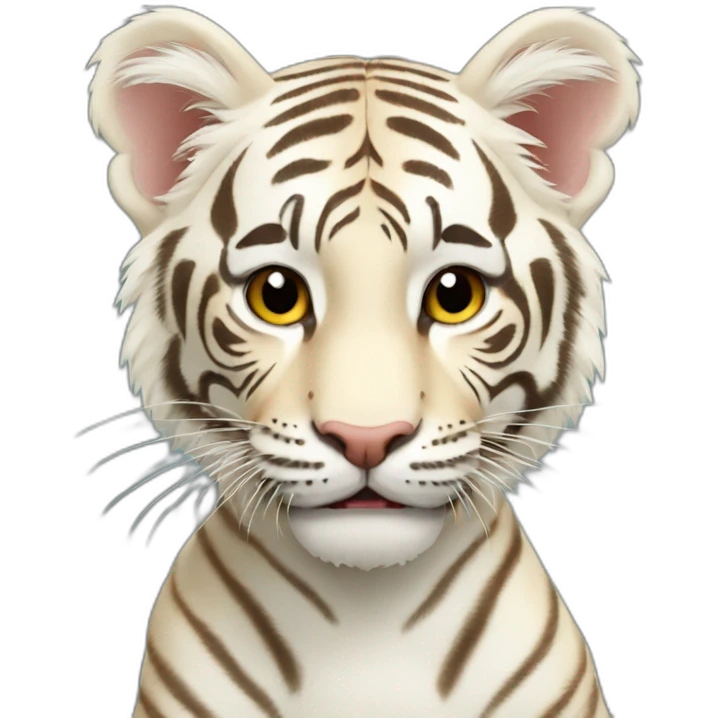 Tigre albinos emoji