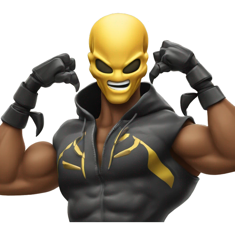 Scorpion flexing muscles with AI behind him emoji