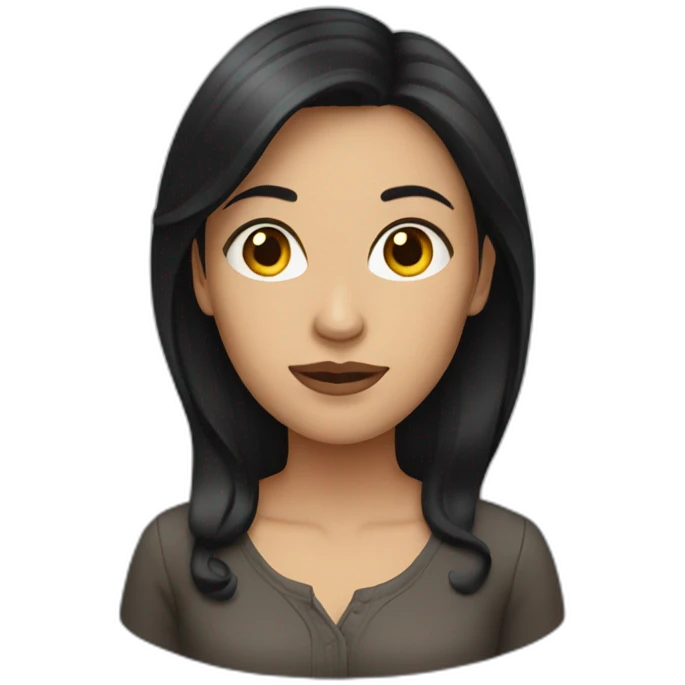 dark-haired woman emoji