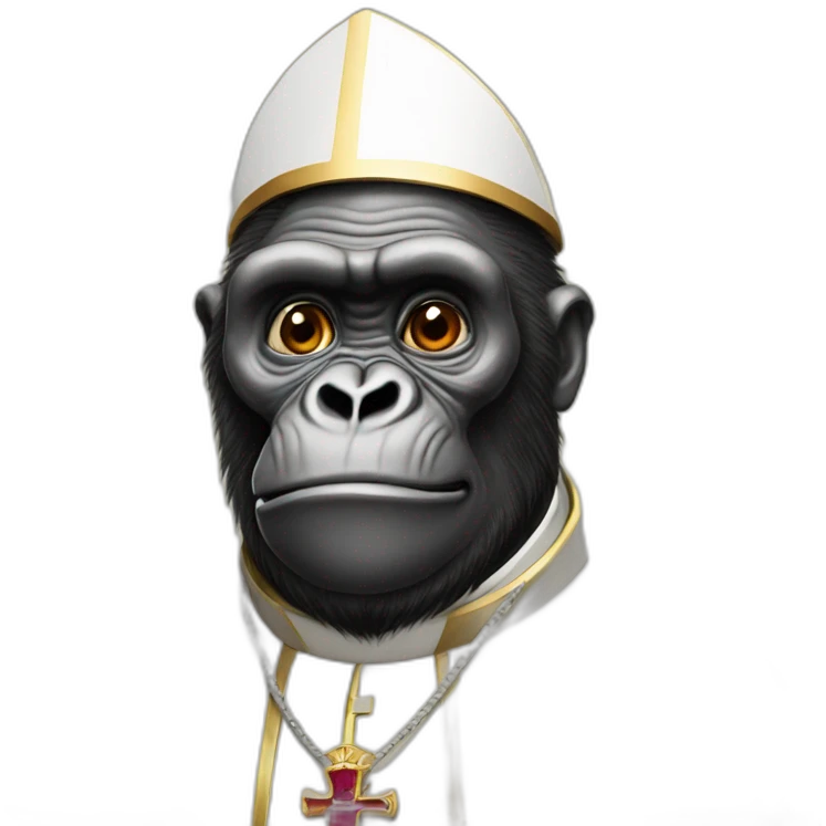 pope gorilla emoji