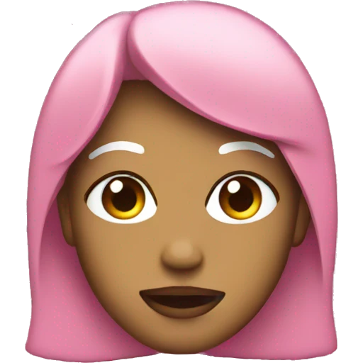 Pink glitter emoji
