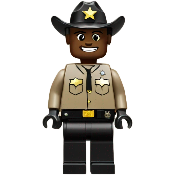 Lego sheriff's deputy emoji