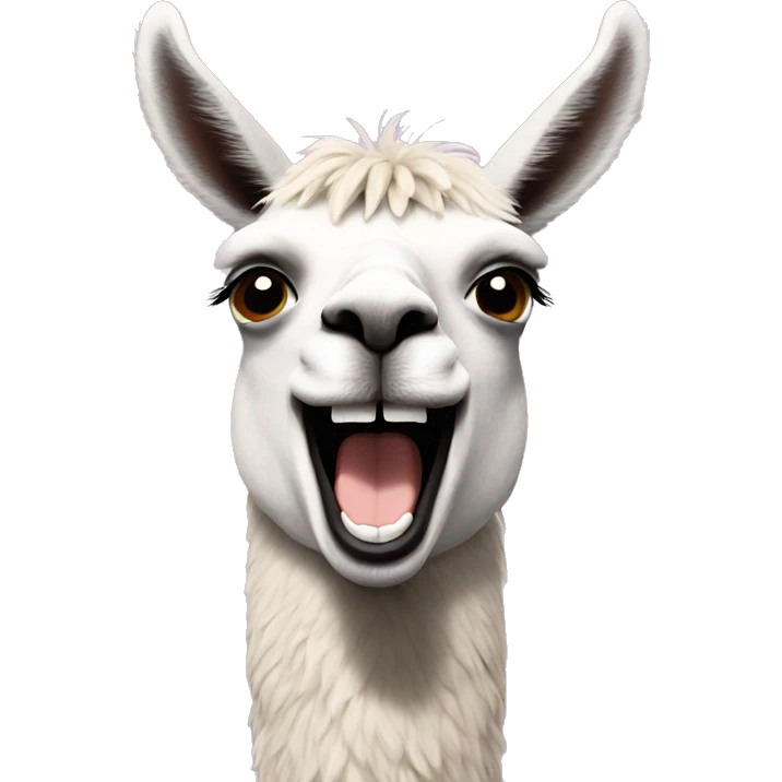 llama laughs emoji