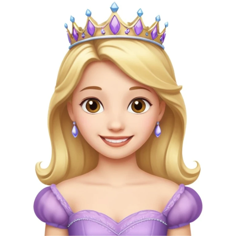 girls in a princess dress emoji