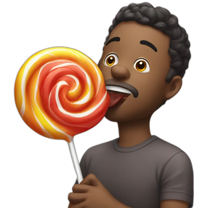 sucking lolipop emoji