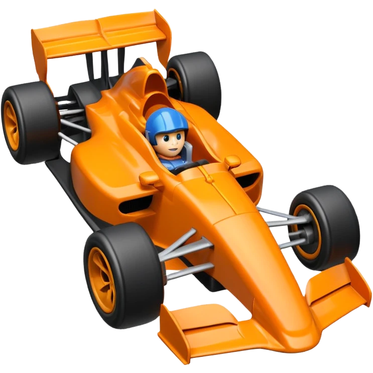 formula car toy orange emoji