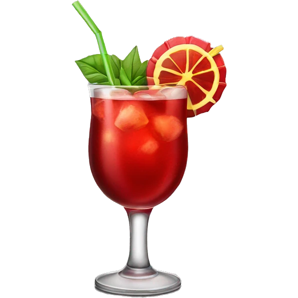 red alcoholic cocktail


 emoji