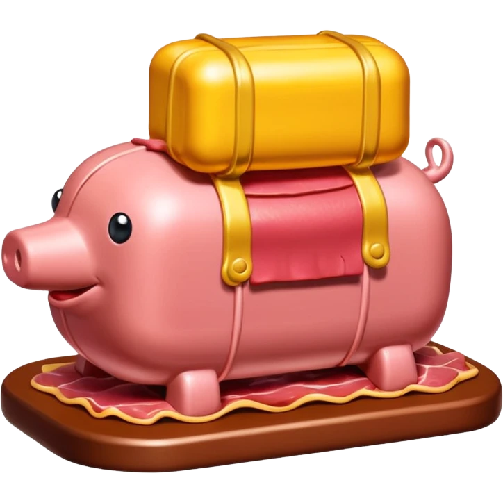  paris art city SPAM meat jeff koons style sculpture arty landscape  emoji