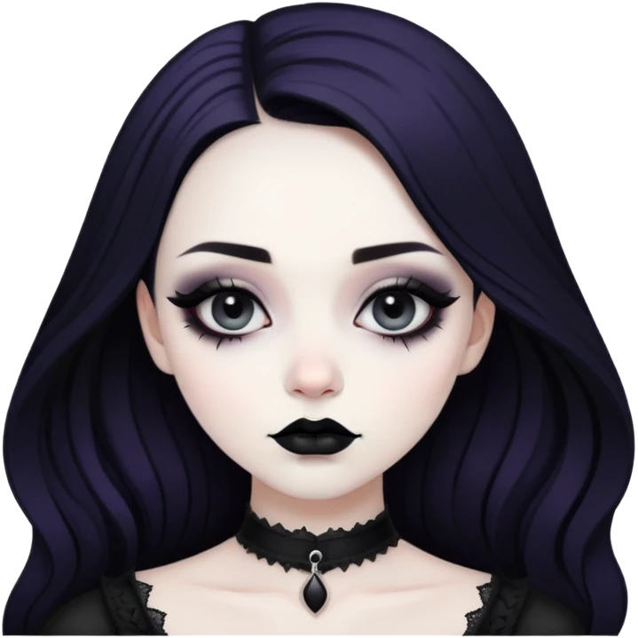 Sexy gothic girl  emoji