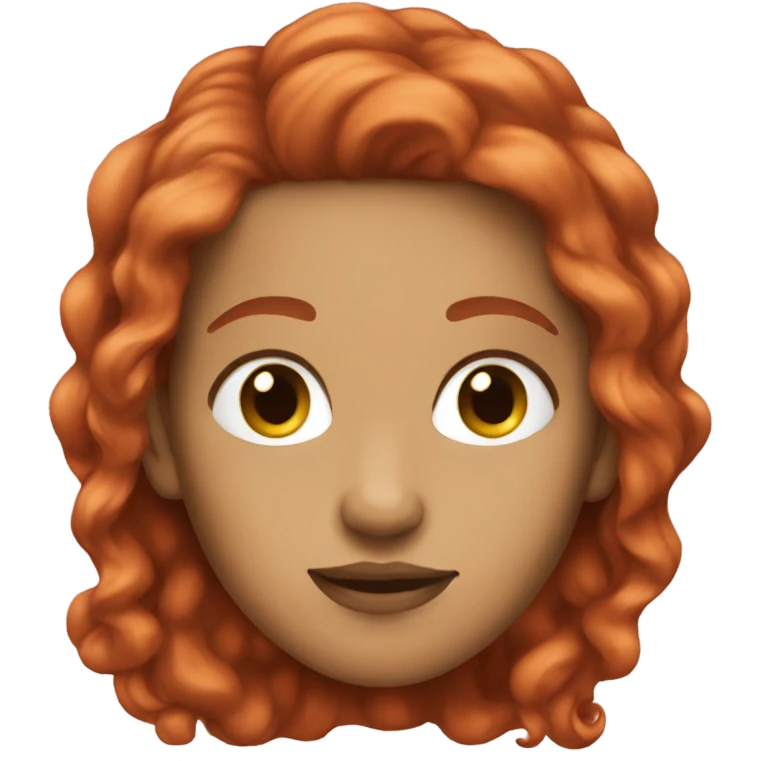 Light skin red hair emoji