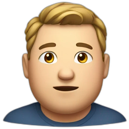 a guy who is fat emoji