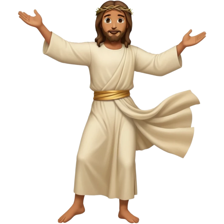 Jesus dancing emoji