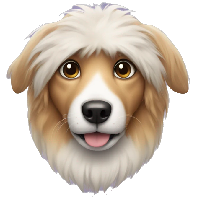 dog with pin fur emoji